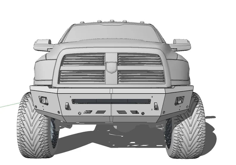 2010-2018 Dodge Ram off-road front bumper