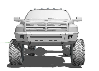 1994-2002 Dodge Ram off-road front bumper