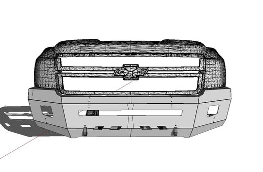 2011-2014 Chevy Front off-road bumper