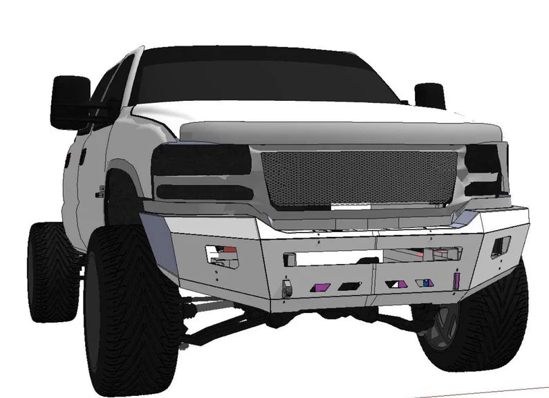 2003 - 2006 GMC 2500/3500 off-road Front Bumper